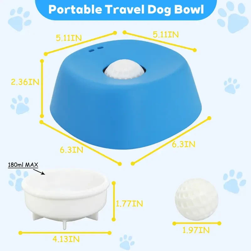 🐾Vet-Recommended Slow Feeder Bowl for Dogs & Cats - Interactive Anti-Gulping Pet Dish for Healthy Tummies