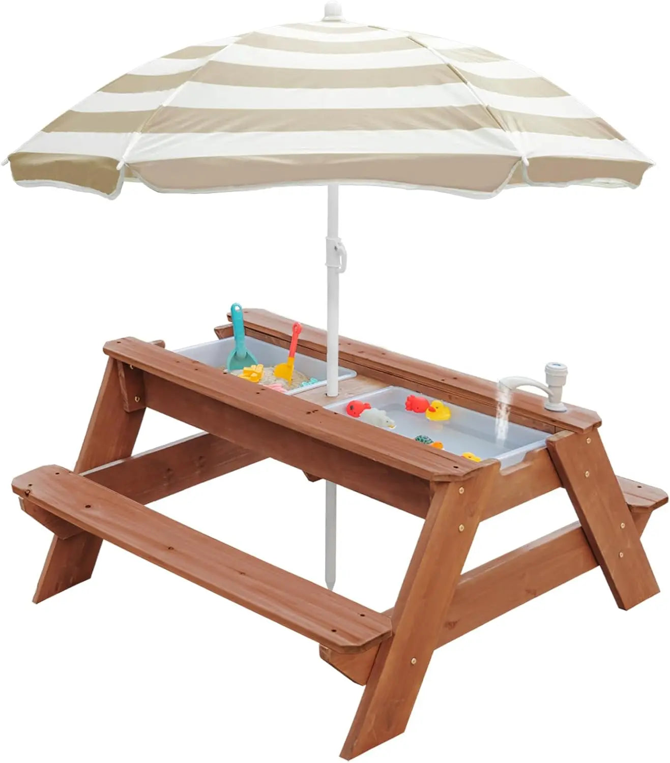 Children's Three-in-One Sand and Water Activity Table