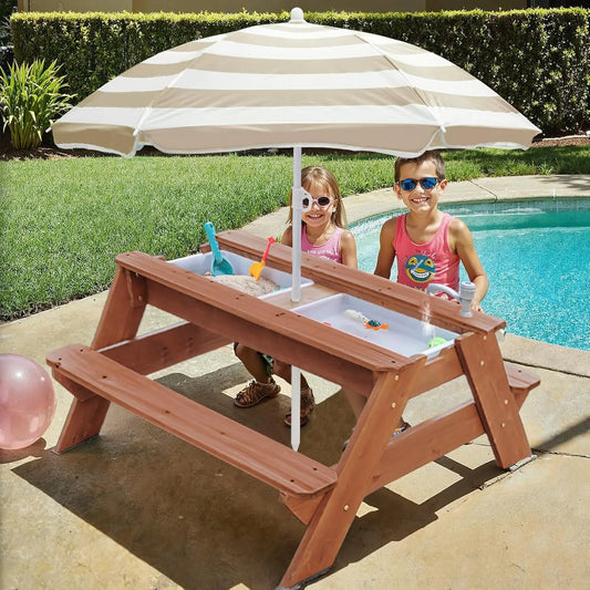 Children's Three-in-One Sand and Water Activity Table