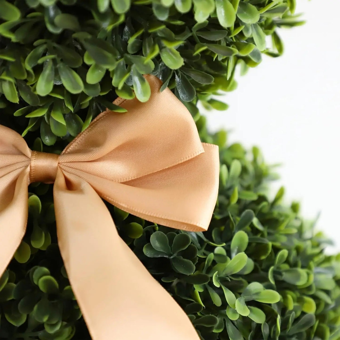 35-inch Artificial Rabbit-Shaped Hedge Tree (Set of 2)