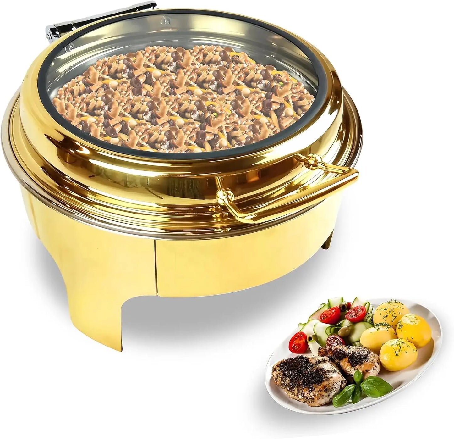 1-Piece 6.8-Quart Round Insulated Buffet Set