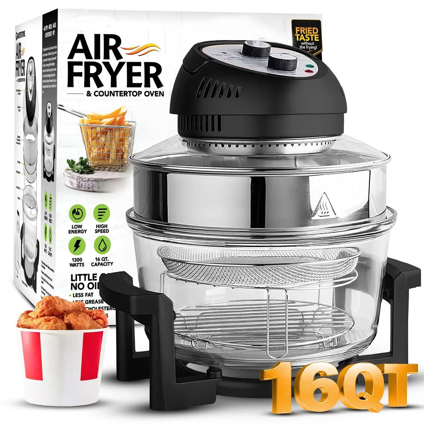 Family Size 16-Quart Healthy Air Fryer