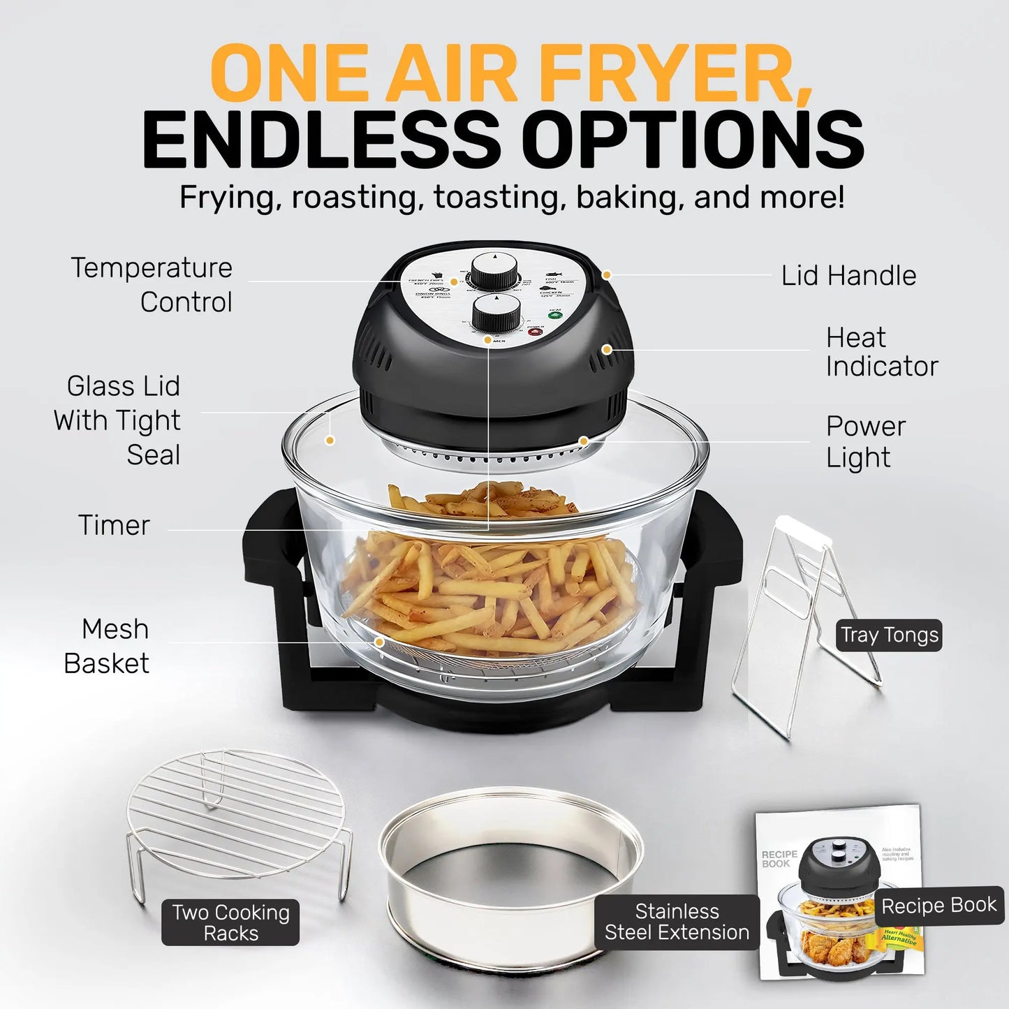 Family Size 16-Quart Healthy Air Fryer