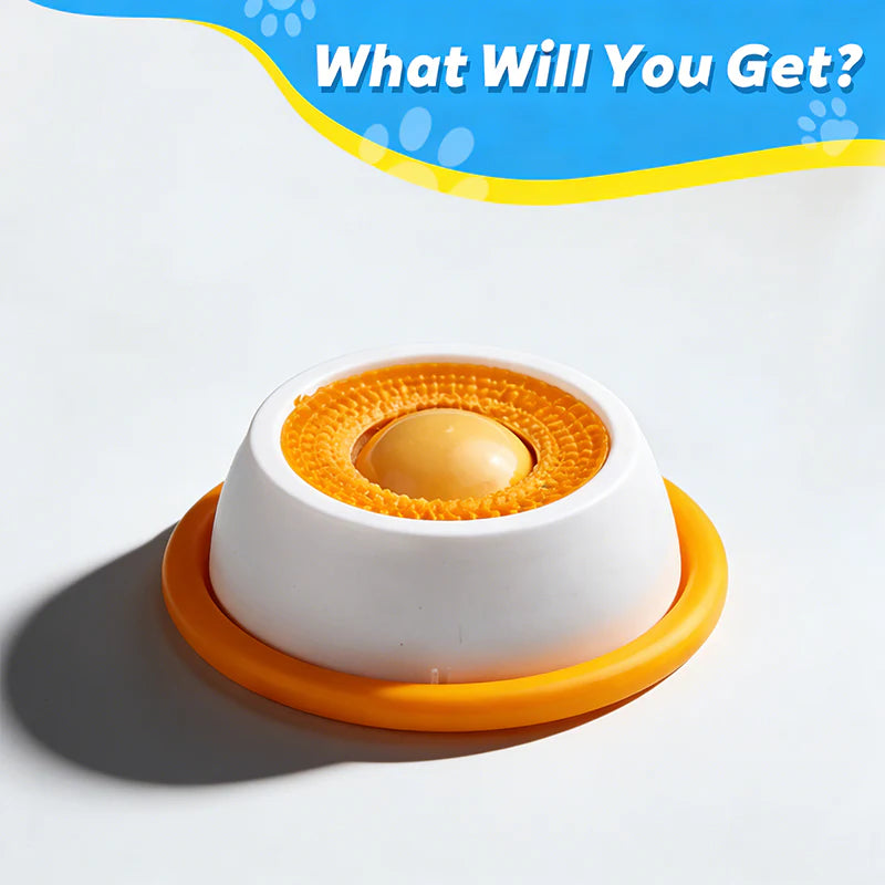 🐾Vet-Recommended Slow Feeder Bowl for Dogs & Cats - Interactive Anti-Gulping Pet Dish for Healthy Tummies